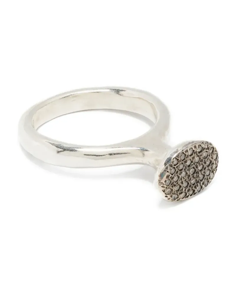 Rosa Maria Ring aus Sterlingsilber mit Diamant Silber