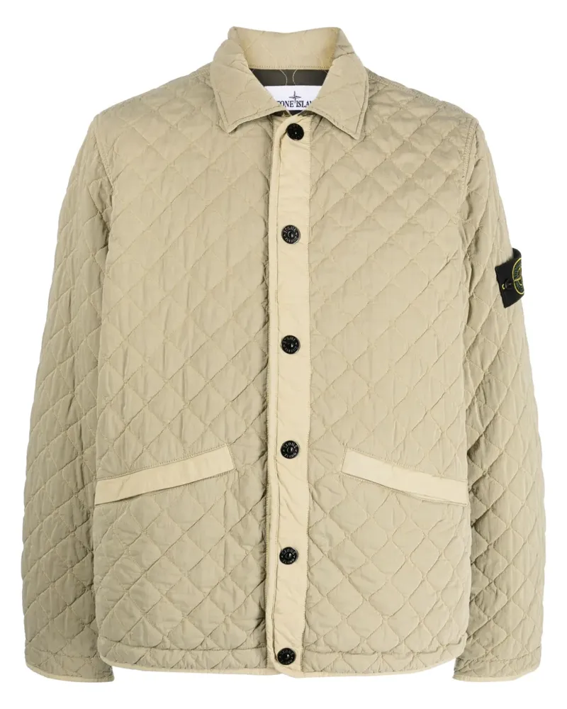 Stone Island Gesteppte Bomberjacke - Grün Grün