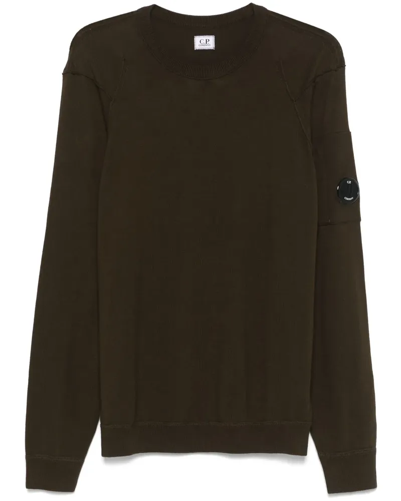 C.P. Company Pullover mit Lens-Detail - Grün Grün