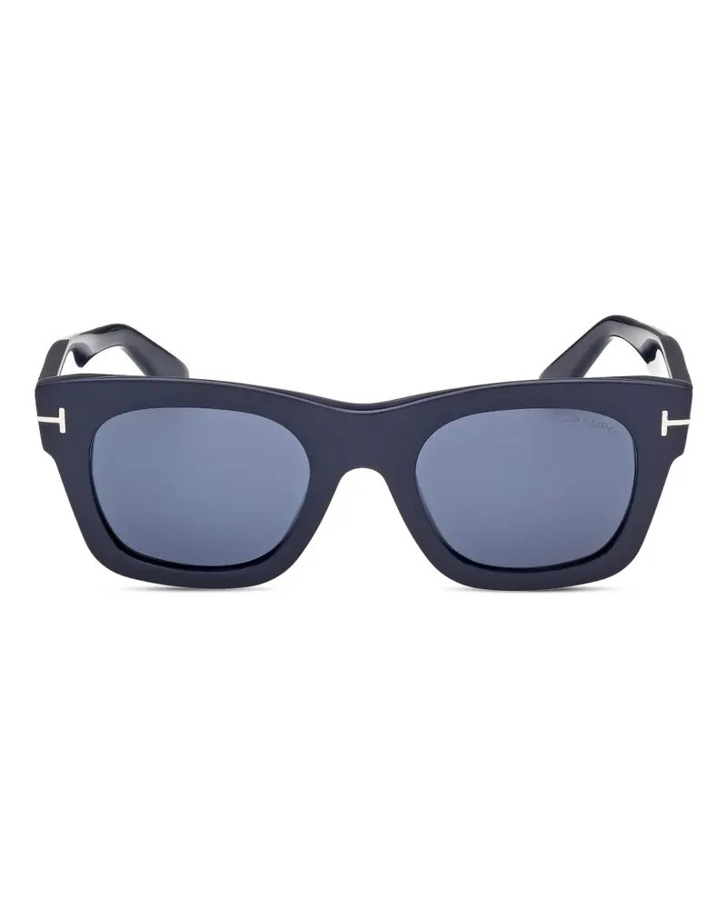 Tom Ford Sonnenbrille mit eckigem Gestell - Blau Blau