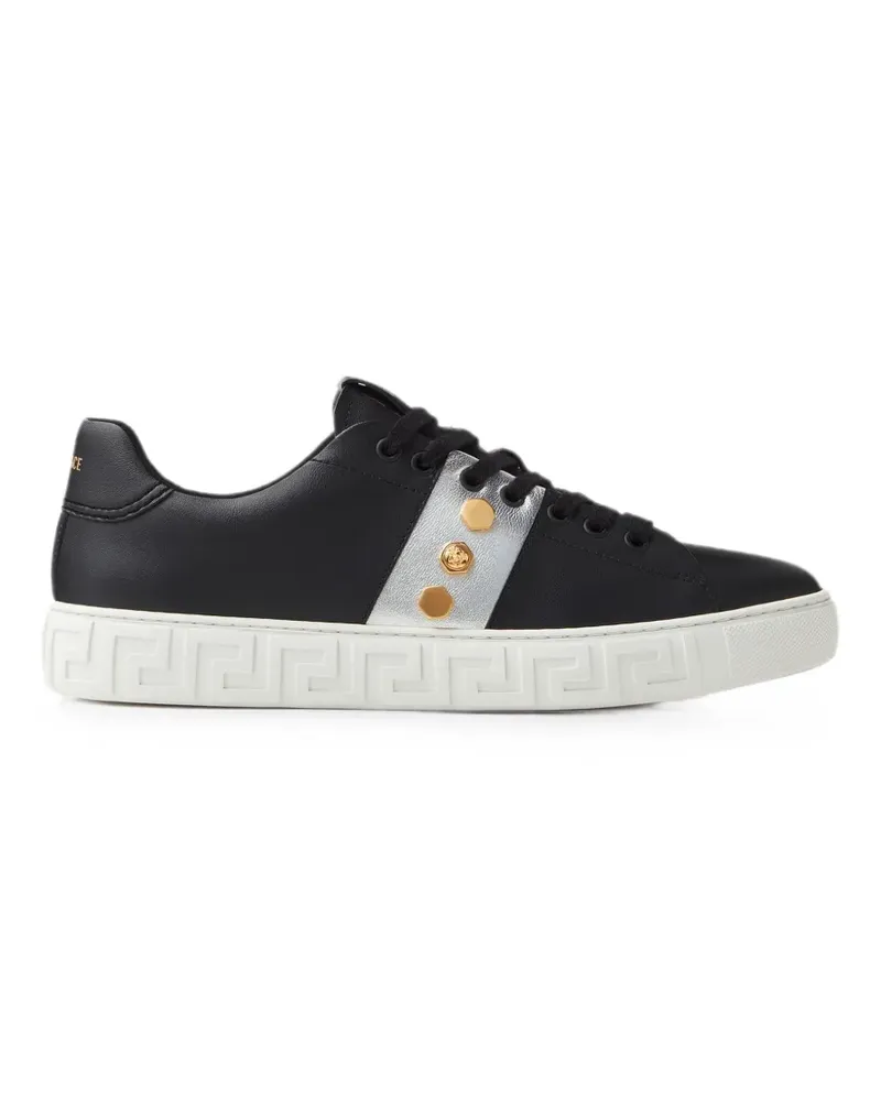 Versace Greca Sneakers mit La Medusa-Verzierung - Schwarz Schwarz