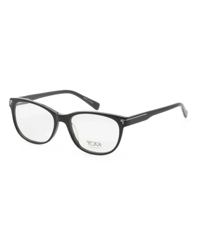 Tumi geometric-frame glasses - Schwarz Schwarz