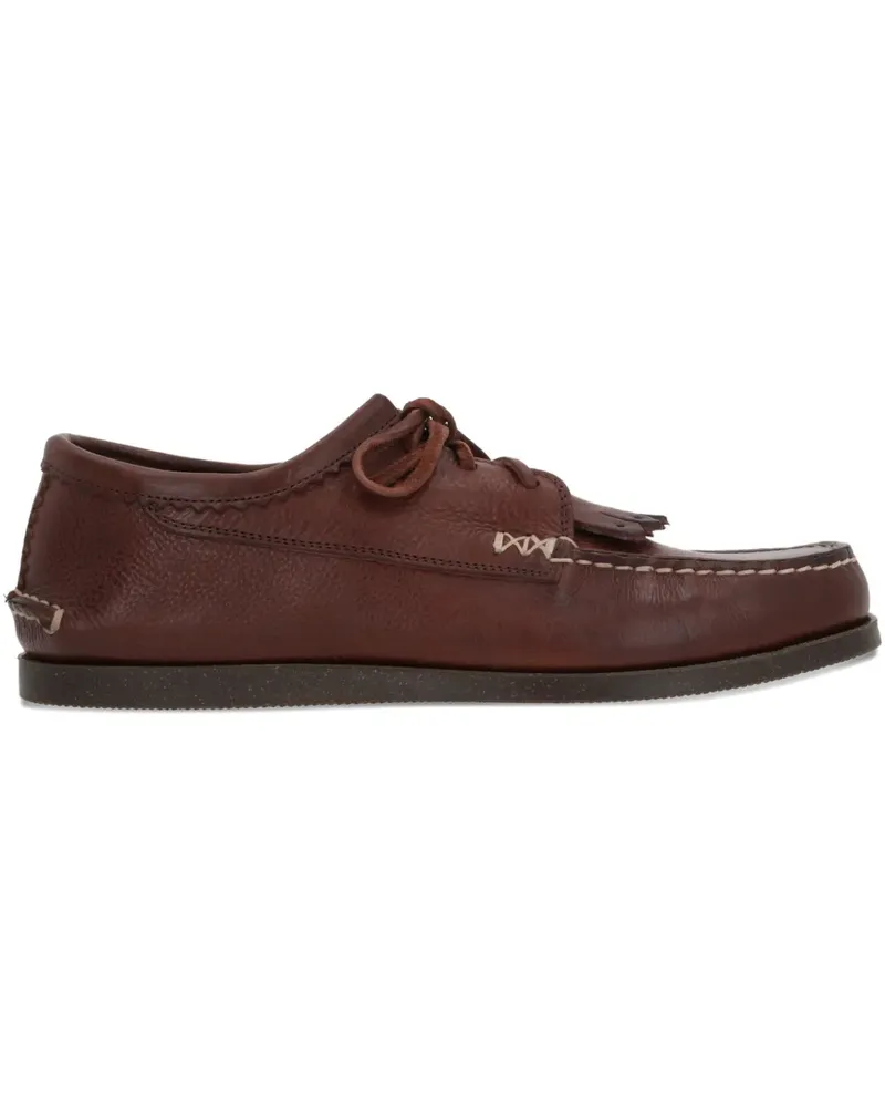 YUKETEN Italian Blucher Segelschuhe - Braun Braun