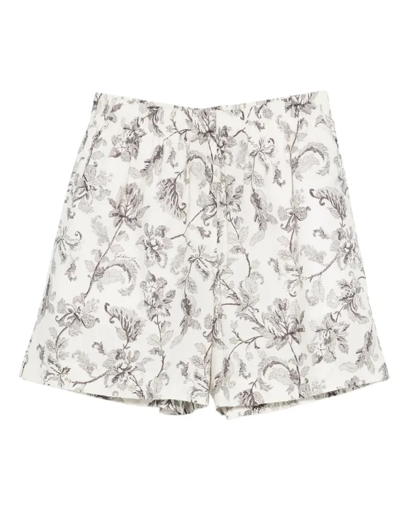 Golden Goose floral-print shorts - Nude Nude