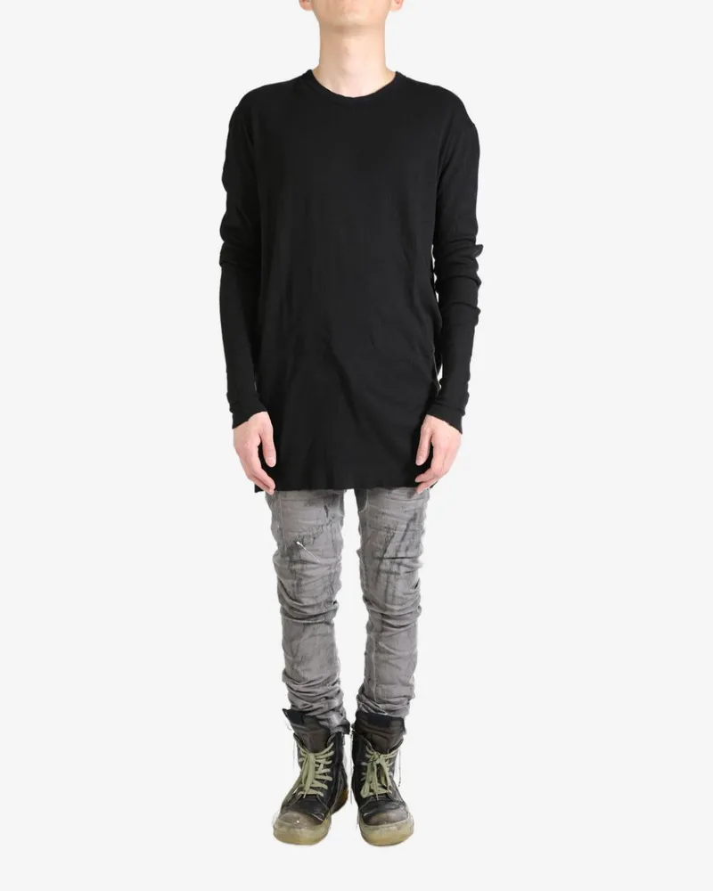 Boris Bidjan Saberi cotton T-shirt - Schwarz Schwarz