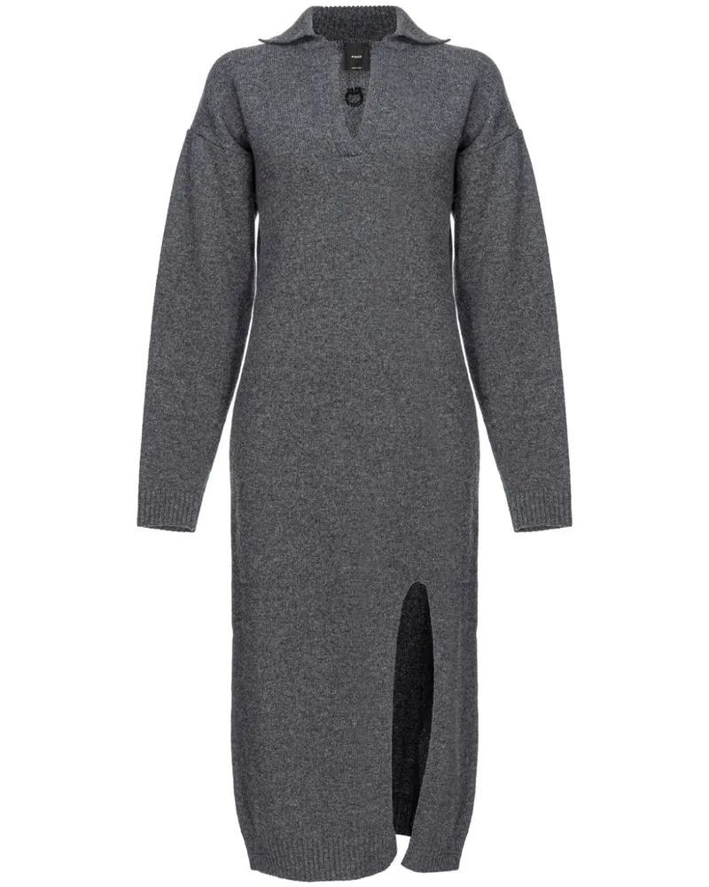 Pinko Gestricktes Kleid - Grau Grau