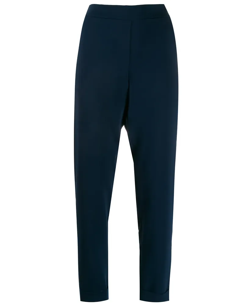P.A.R.O.S.H. P.A.R.O H. Schmale Hose mit Stretchbund - Blau Blau