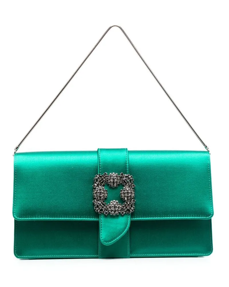 Manolo Blahnik Tasche mit Schnallen - Grün Grün