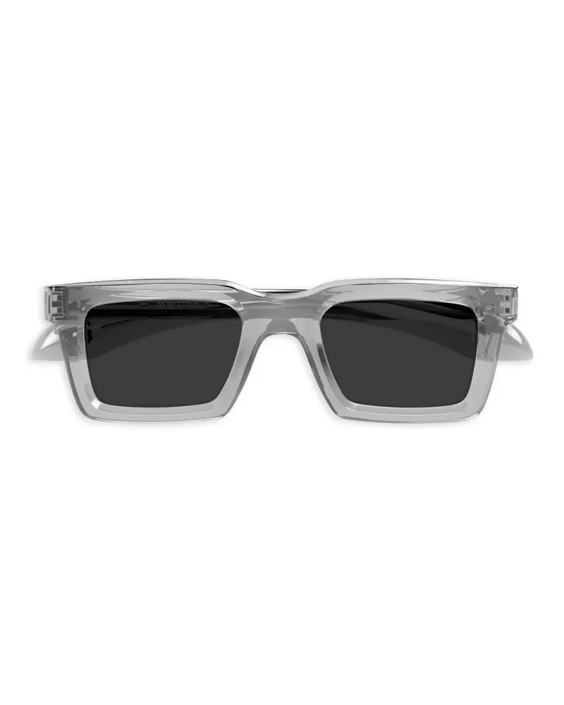 Alexander McQueen Sonnenbrille mit eckigem Gestell - Grau Grau