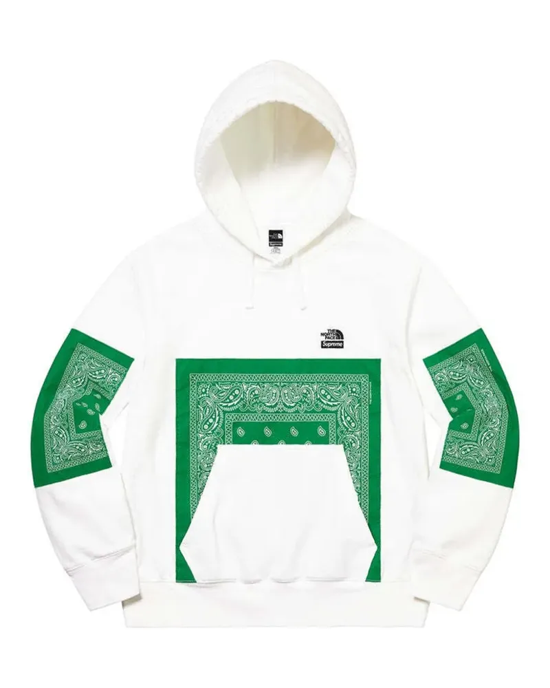 Supreme Being x The North Face bandana-print drawstring hoodie - Weiß Weiß