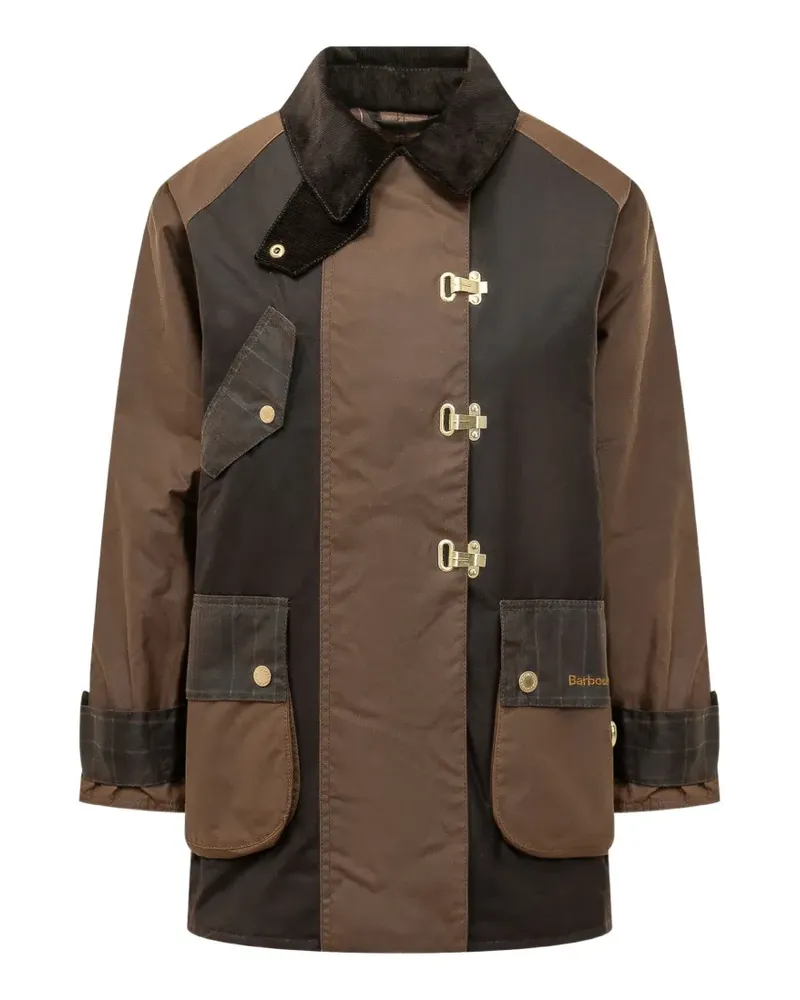 Barbour Karierter Felton Mantel - Braun Braun