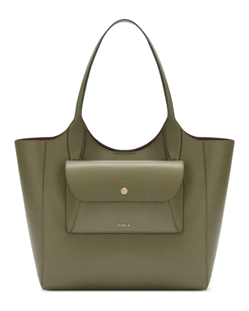 Furla Lea M pocket tote bag - Grün Grün
