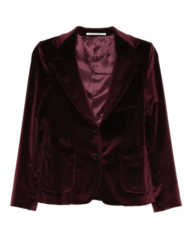 Tagliatore Blazer aus Samt - Rot Rot