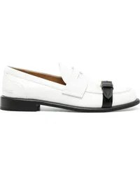 J.W.Anderson Zweifarbige Loafer Weiß