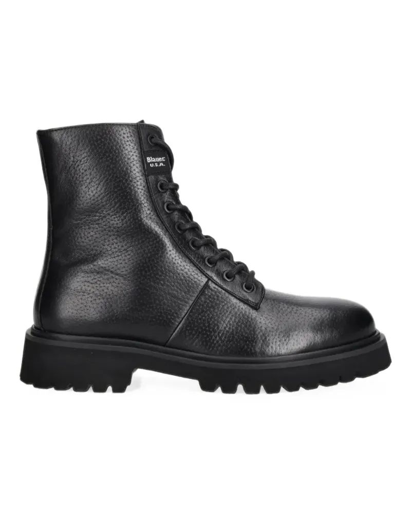 Blauer Buxton leather boots - Schwarz Schwarz