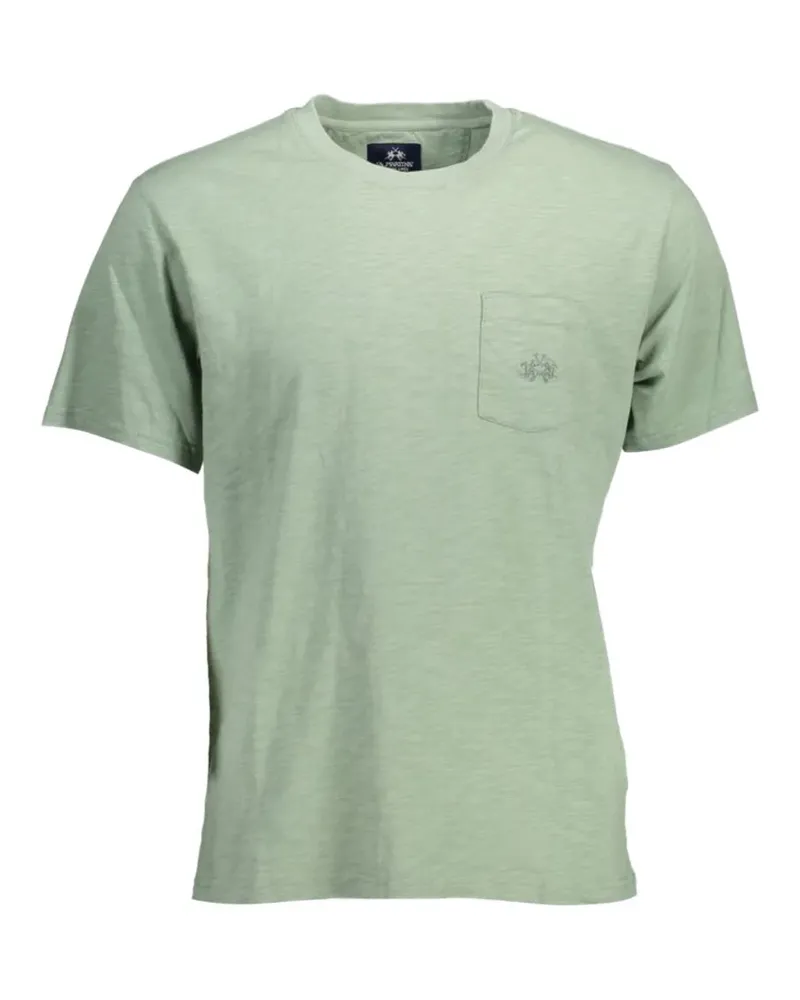 La Martina embroidered-logo T-shirt - Grün Grün