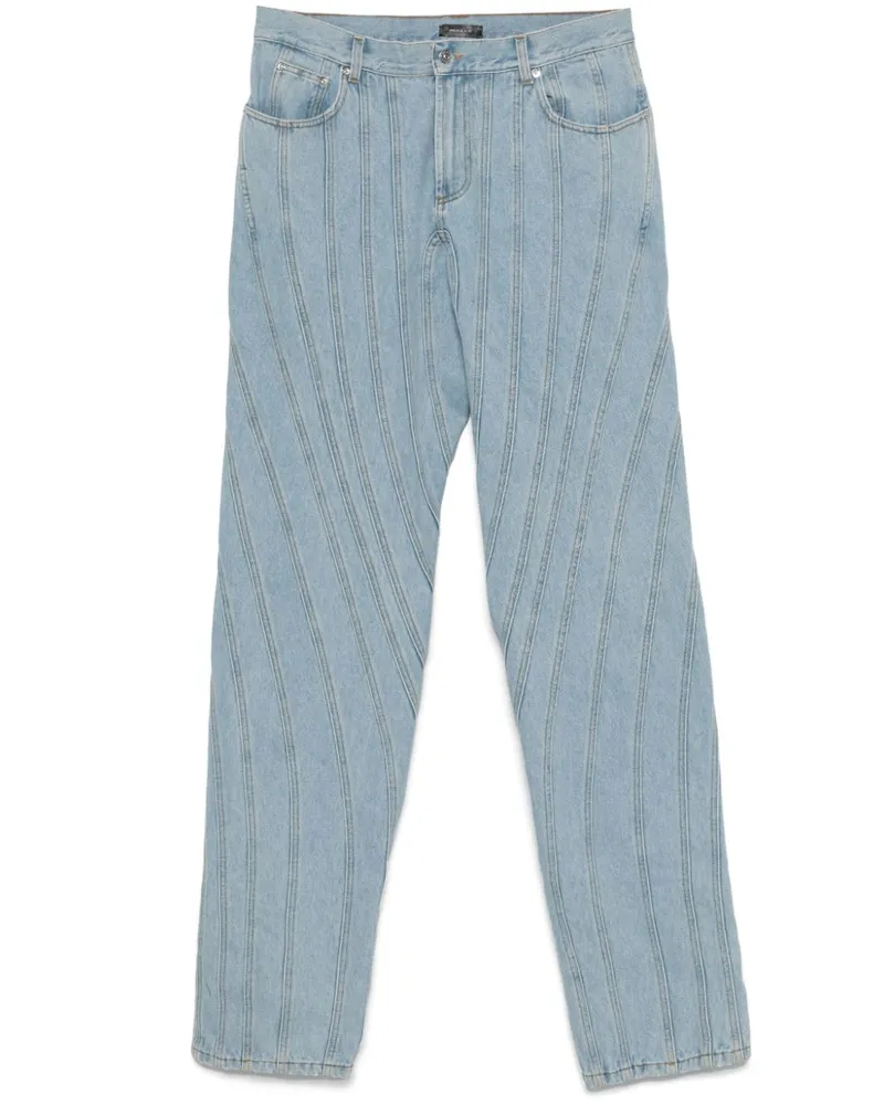Thierry Mugler Spiral Jeans - Blau Blau