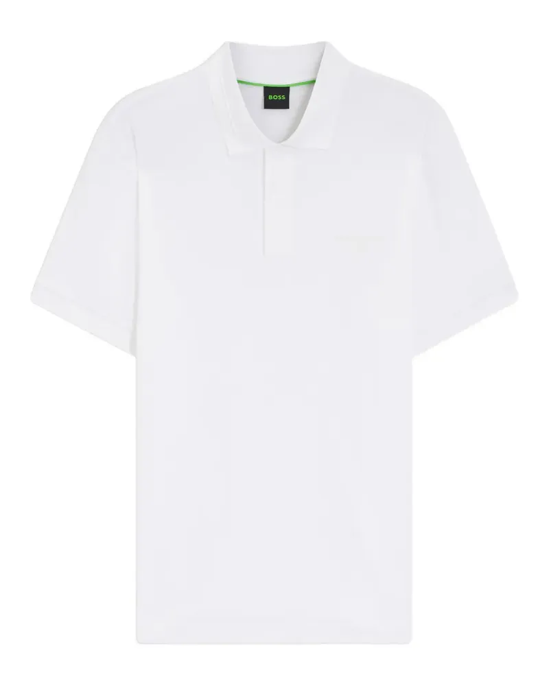 HUGO BOSS Poloshirt mit kurzen Ärmeln - Weiß Weiß