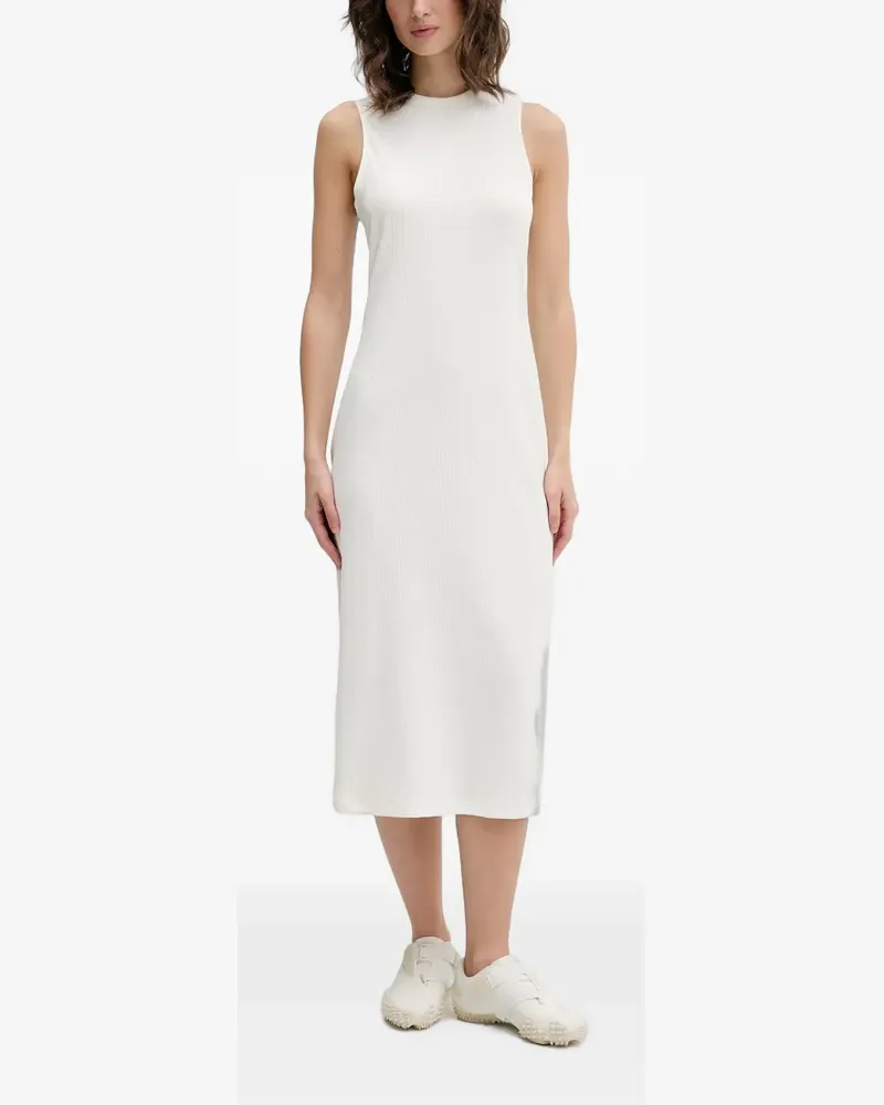 adidas ribbed-knit sleeveless midi dress - Nude Nude
