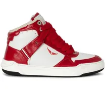 Sneakers aus Leder - Weiß