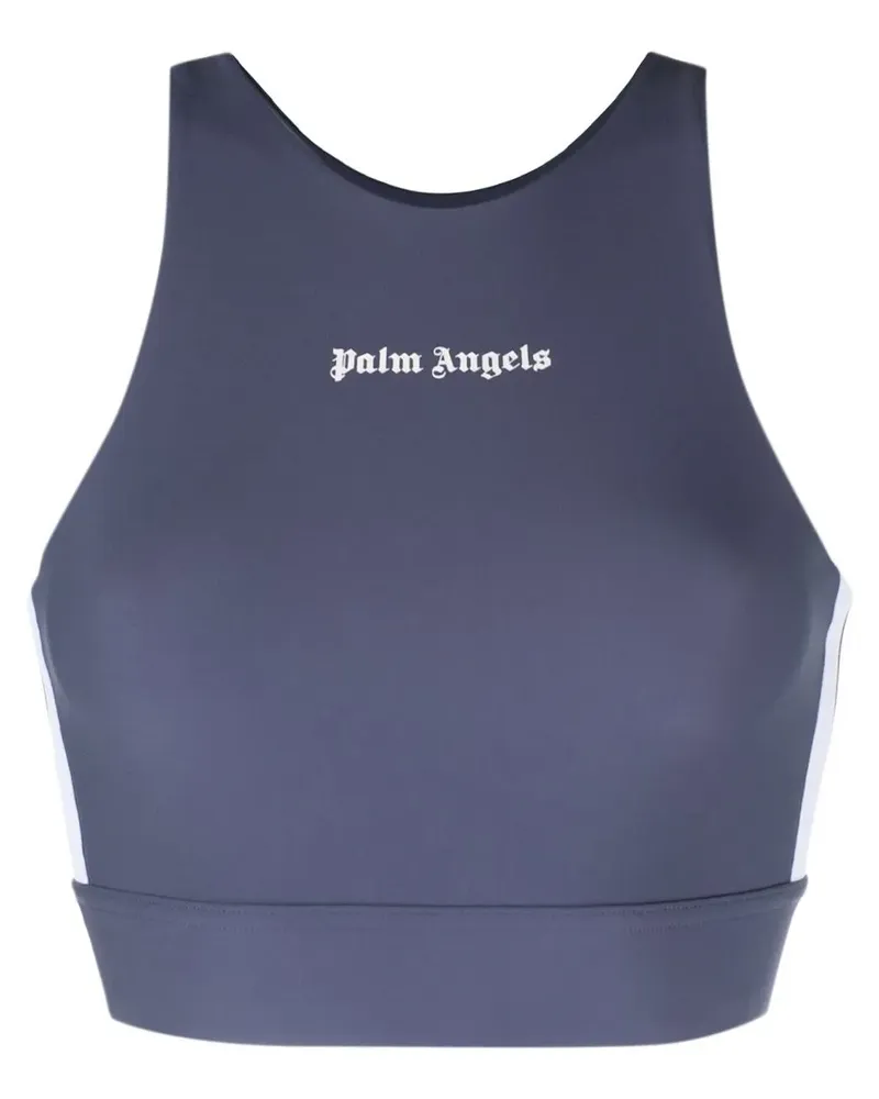 Palm Angels Tanktop mit Logo-Print - Grau Grau