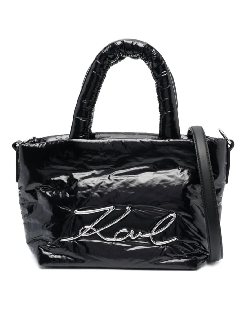 Karl Lagerfeld Gürtel mit K/Signature-Schild - Schwarz Schwarz
