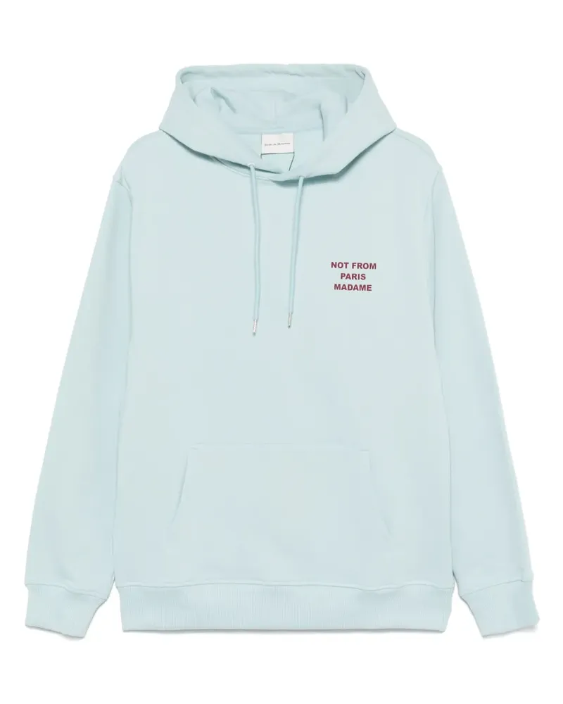 Drôle de Monsieur Le Slogan Hoodie - Blau Blau