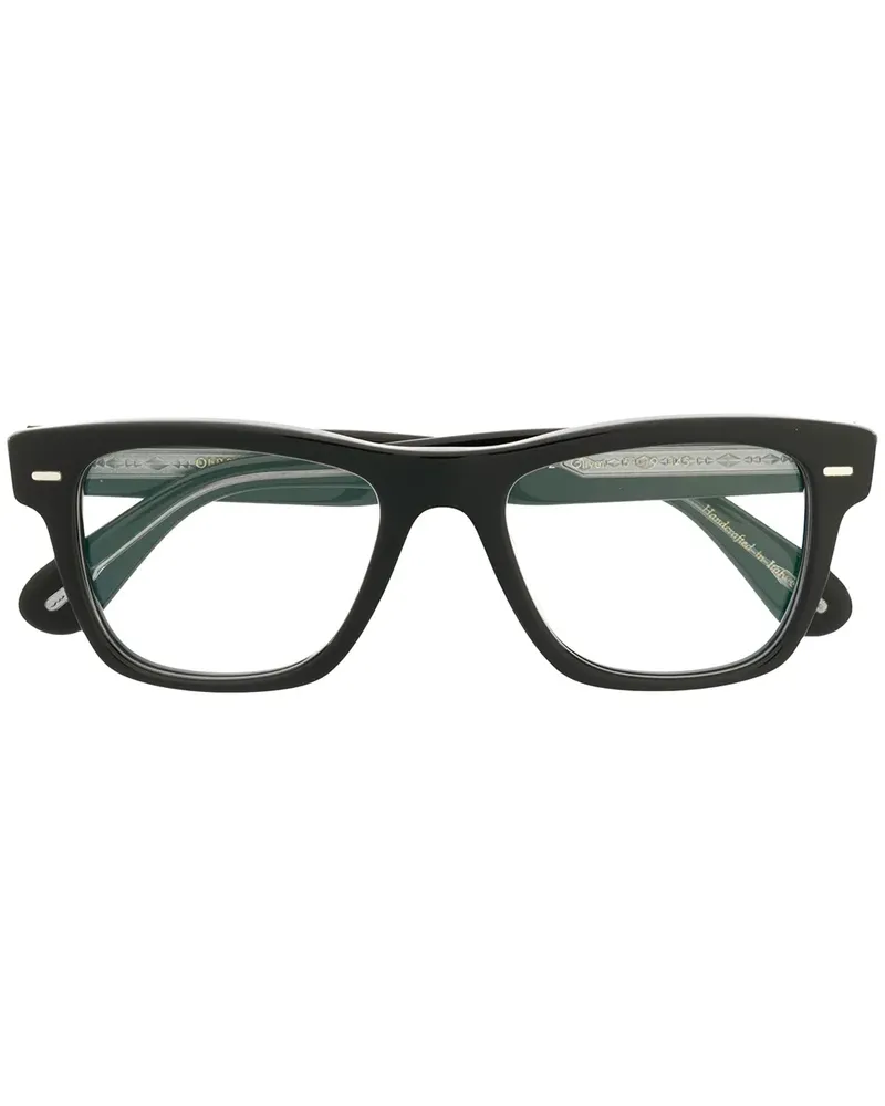 Oliver Peoples Brille mit eckigem Gestell - Schwarz Schwarz