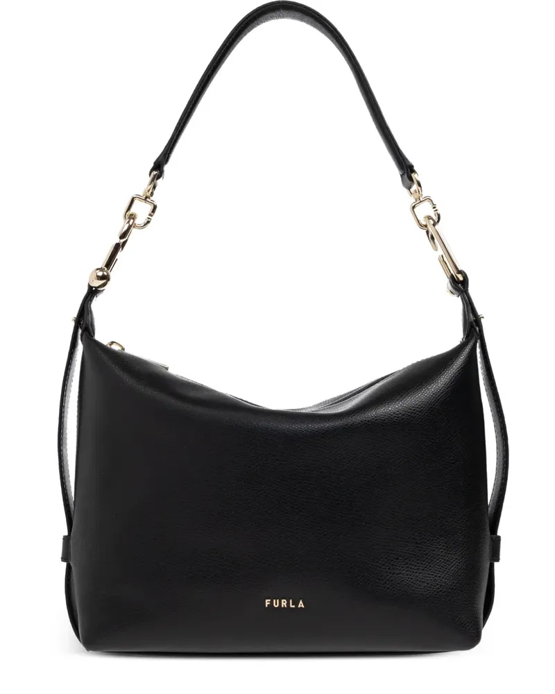 Furla Kleiner Tonie Tote Bag mit Kettendetail - Schwarz Schwarz