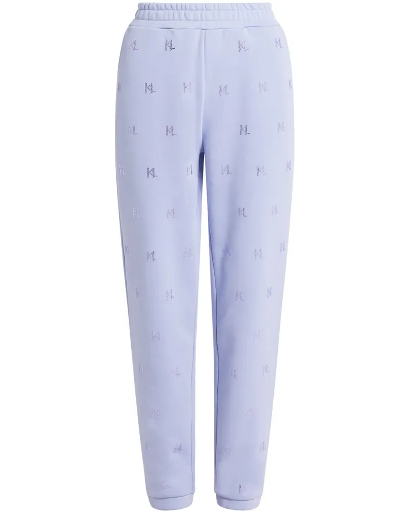 Karl Lagerfeld Jogginghose mit KL-Monogramm - Violett Violett