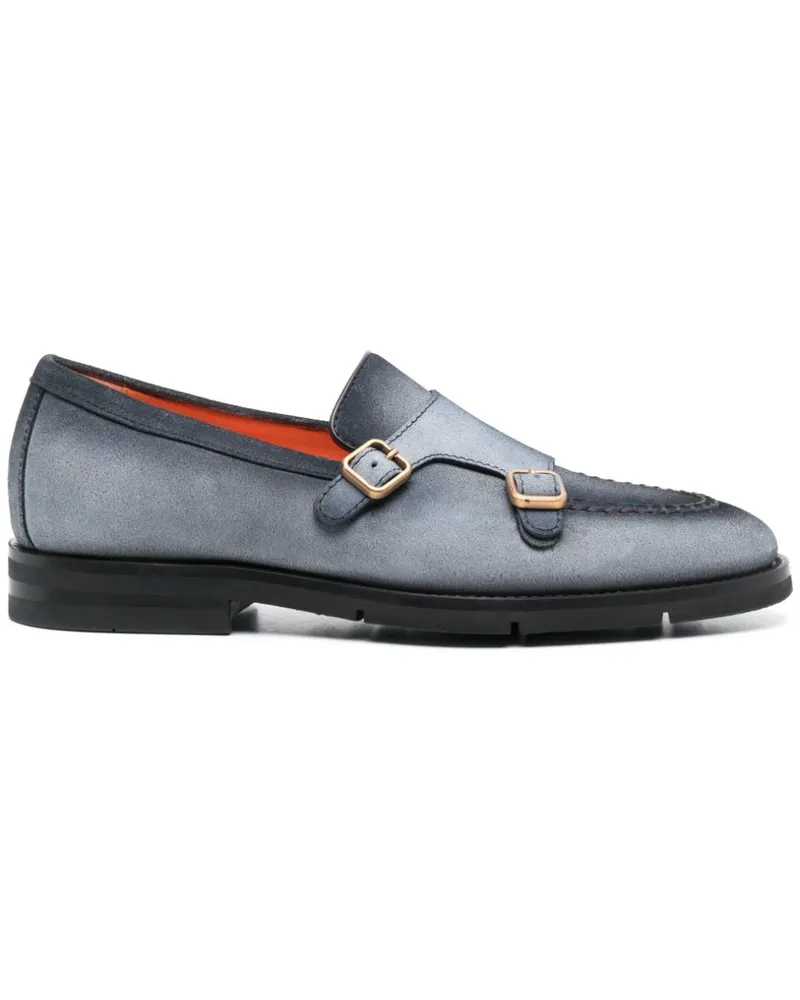 Santoni Dong Monk-Schuhe mit Farbverlauf - Blau Blau