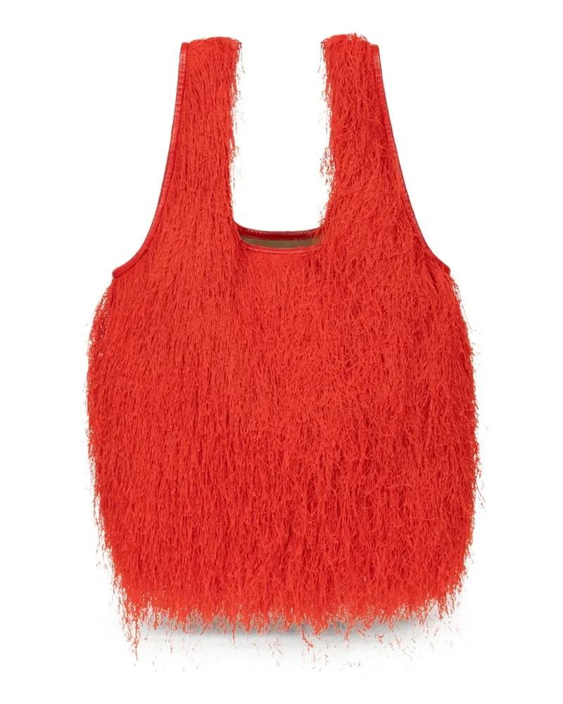 Dries van Noten mini ruffled tote bag - Rot Rot