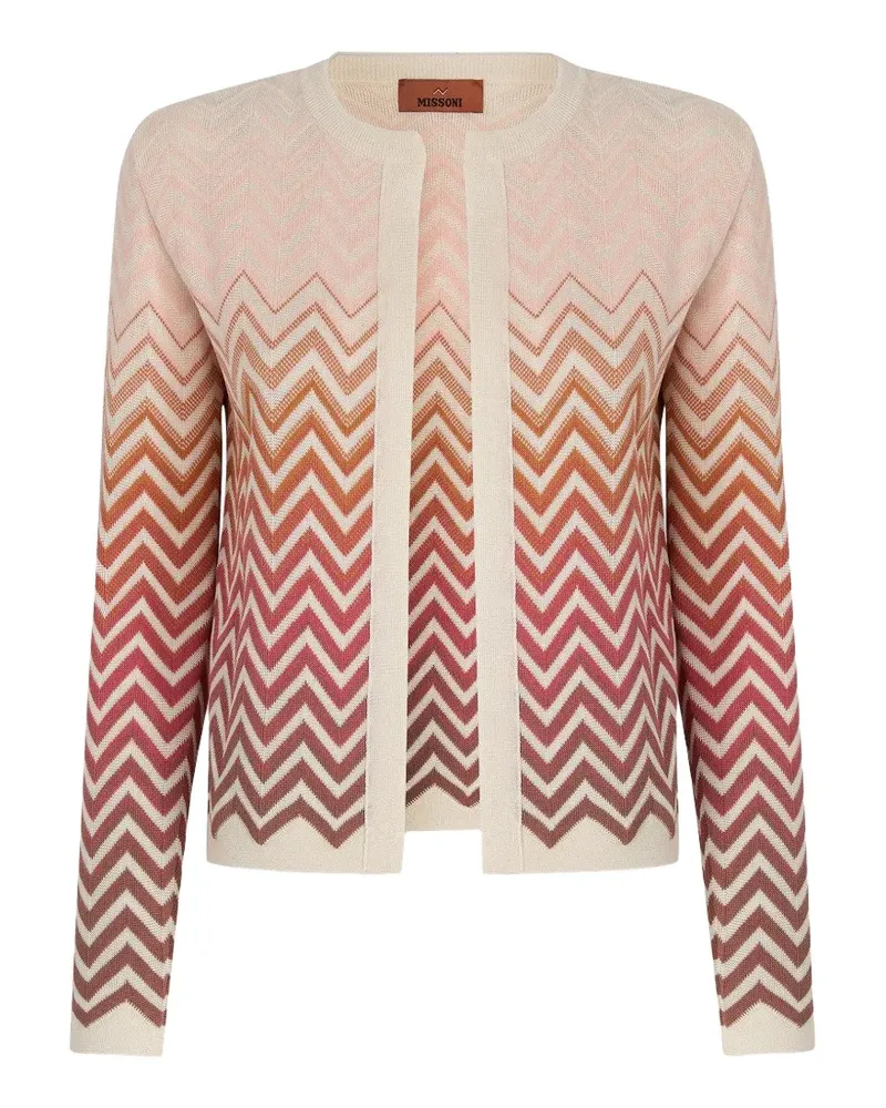 Missoni Cardigan mit Zickzackmuster - Nude Nude