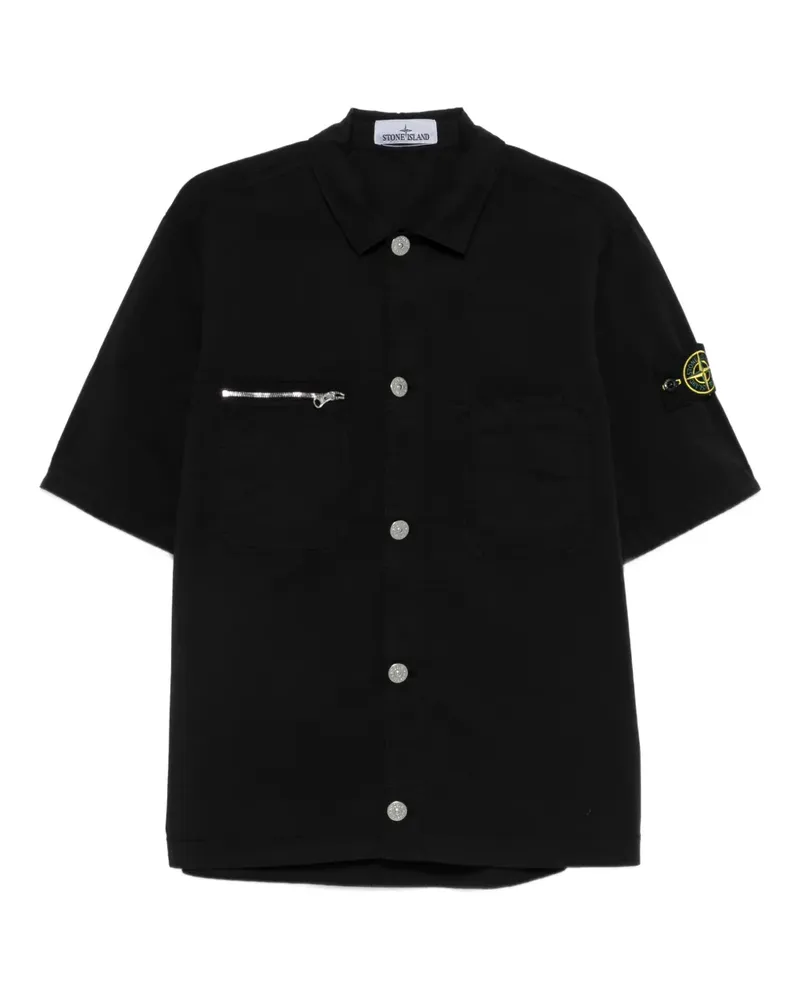 Stone Island zi- pocket short-sleeve shirt - Schwarz Schwarz