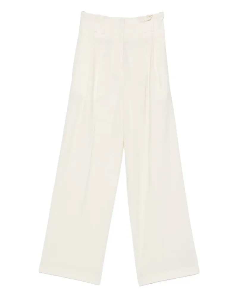 Semicouture silk trousers - Weiß Weiß