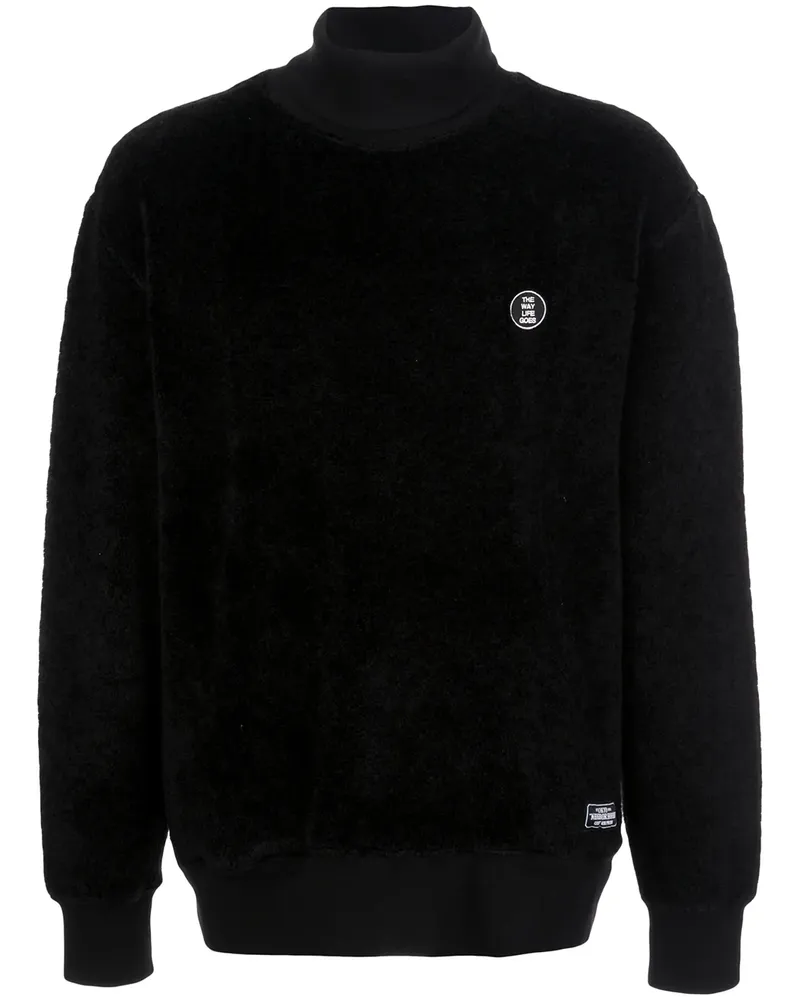 Neighborhood Pullover mit Rollkragen - Schwarz Schwarz