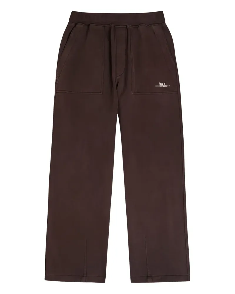 Ten c patch-pocket split sweatpants - Braun Braun