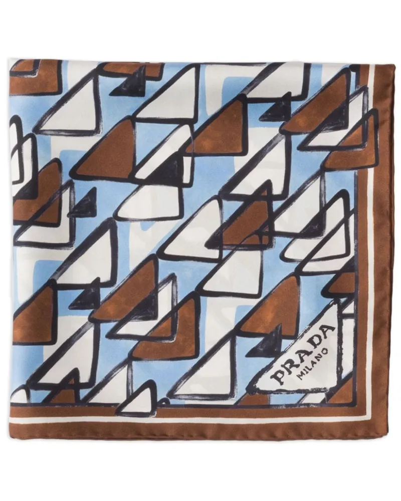 Prada Schal mit geometrischem Print - Braun Braun