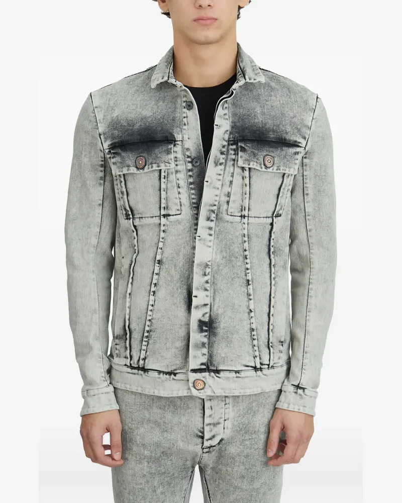 Masnada bleached denim jacket - Grau Grau