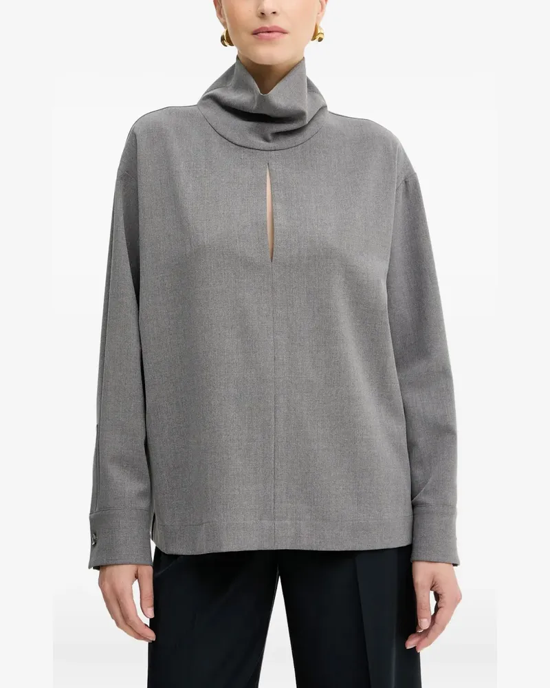 Simona Corsellini Oberteil mit Rollkragen - Grau Grau