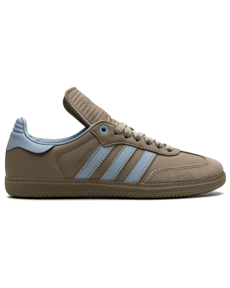 adidas x Pharrelll Samba Humanrace Orbit Green Sneakers Grün