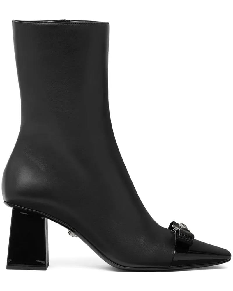 Versace Gianni Ribbon Stiefeletten 70mm - Schwarz Schwarz
