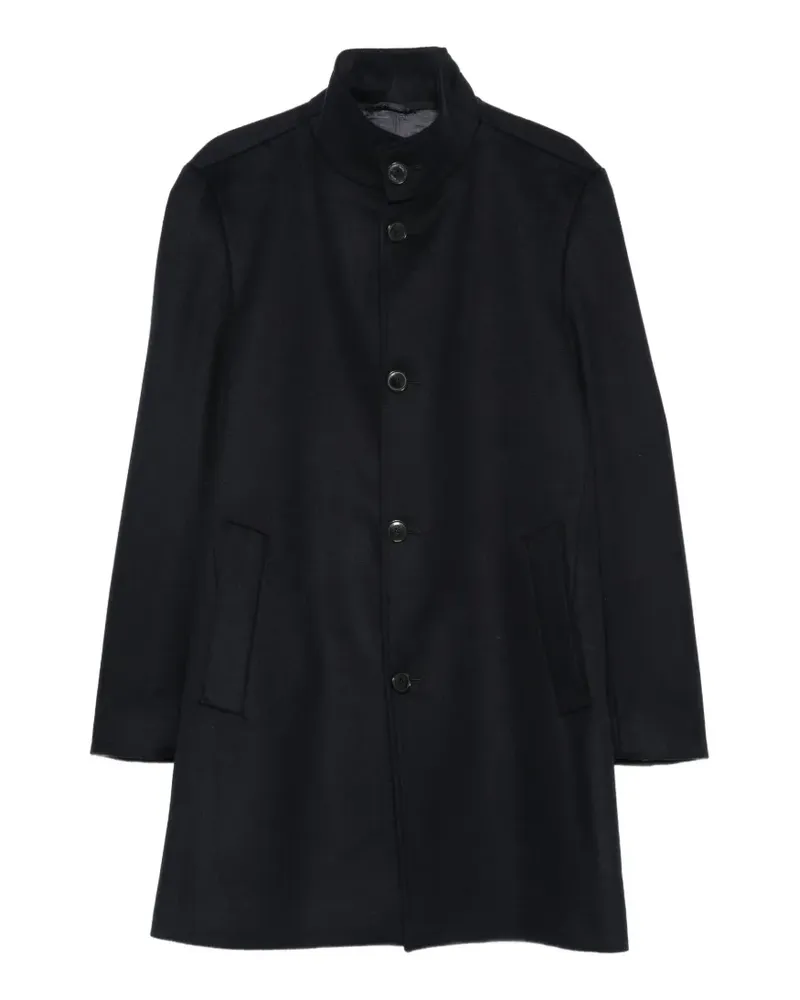 HUGO BOSS Einreihiger Hyde Mantel - Blau Blau