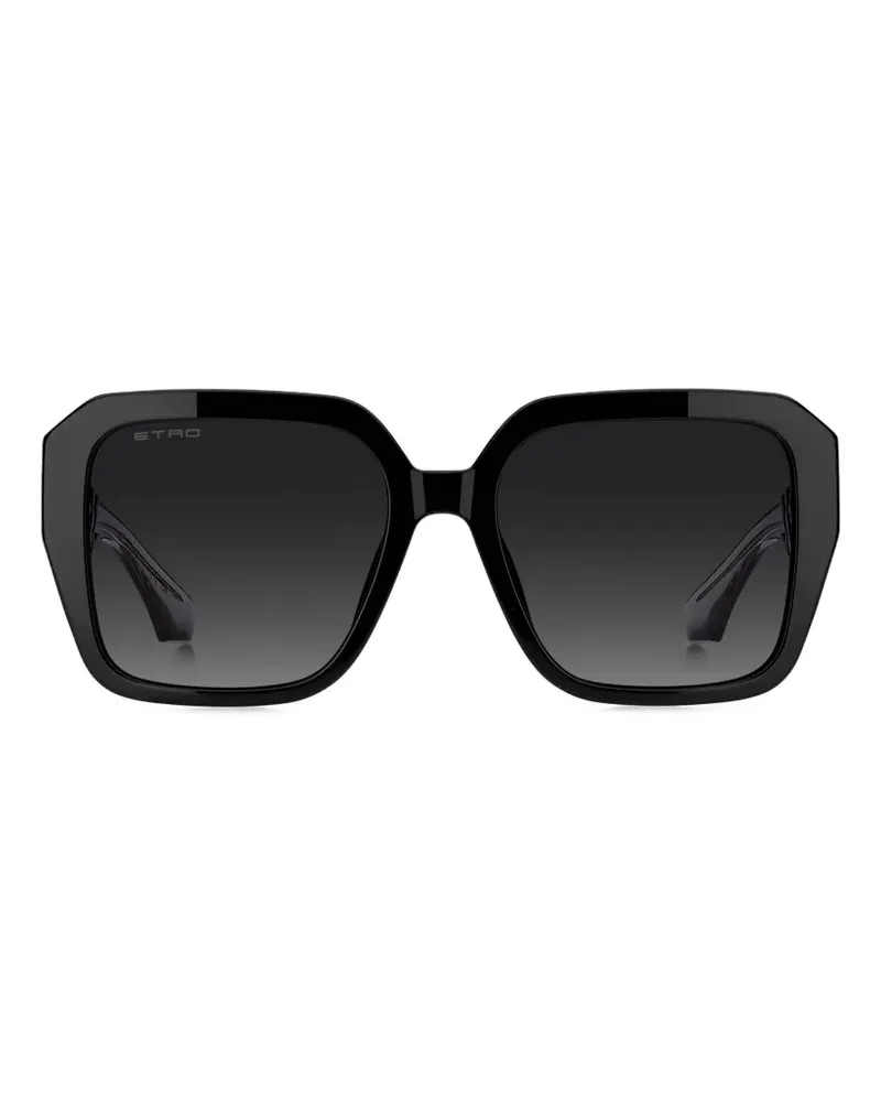 Etro Color Stripes Sonnenbrille - Schwarz Schwarz
