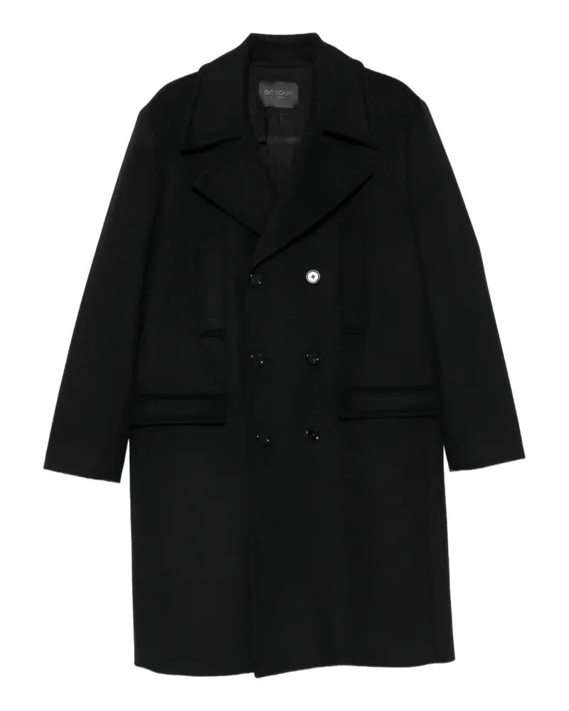 Dondup double-breasted coat - Schwarz Schwarz