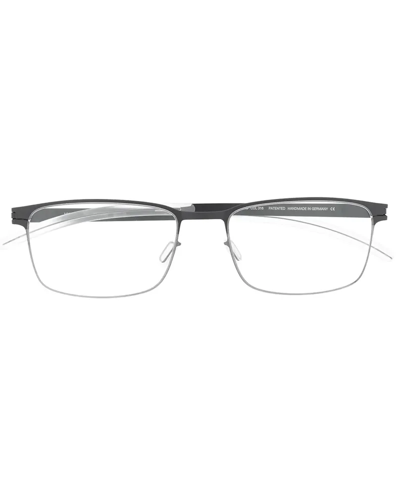 Mykita Eckige 'Gerhard' Brille - Schwarz Schwarz