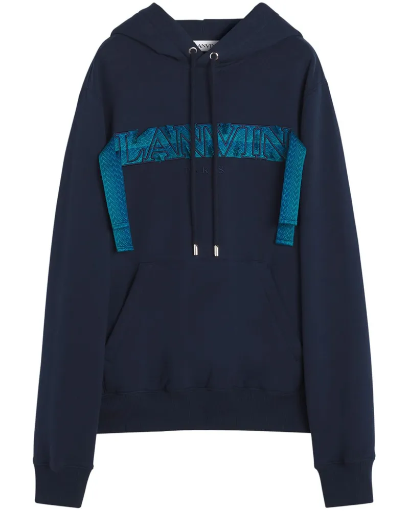 Lanvin Hoodie mit Curb-Spitze - Blau Blau