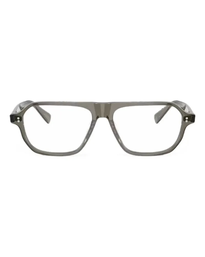 Oliver Peoples Remment Brille mit geometrischem Gestell - Grün Grün