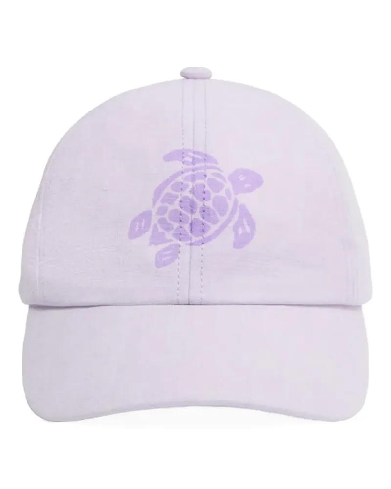 Vilebrequin logo-print linen baseball cap - Violett Violett