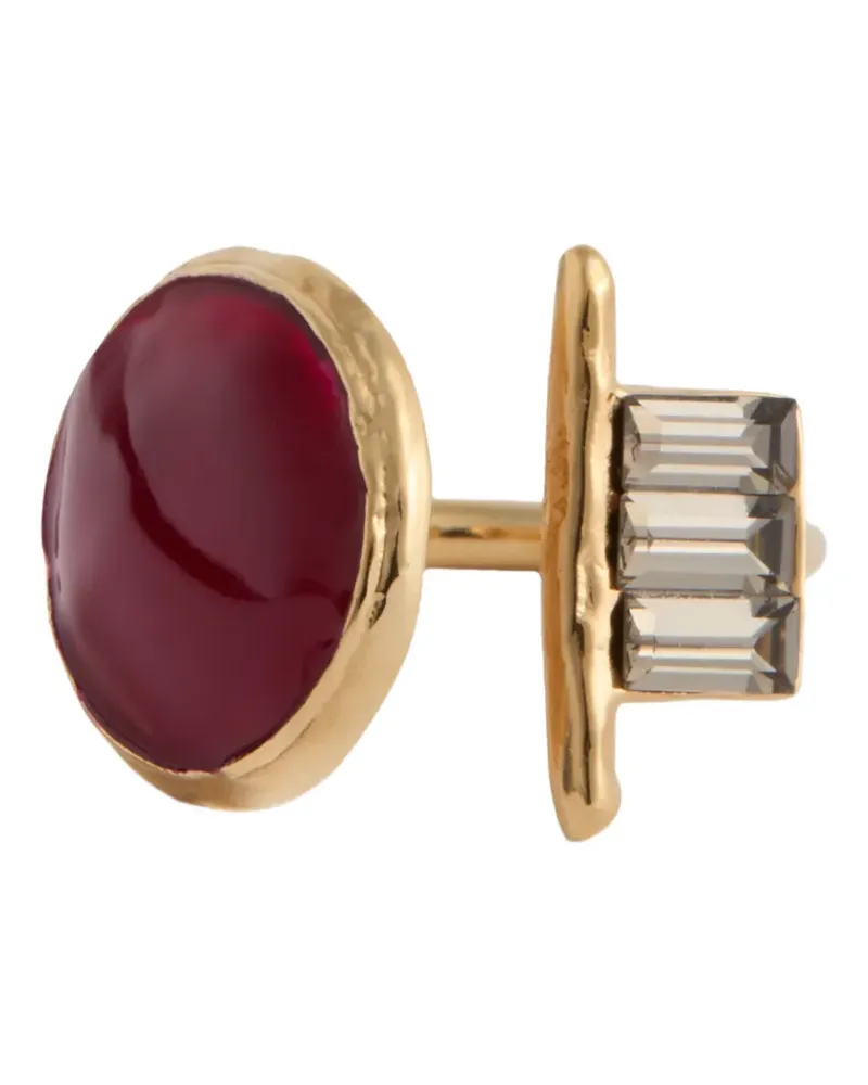 La DoubleJ 24kt Shen Loop Goldring mit Emaille Gold